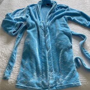 Blue Plush Bathrobe